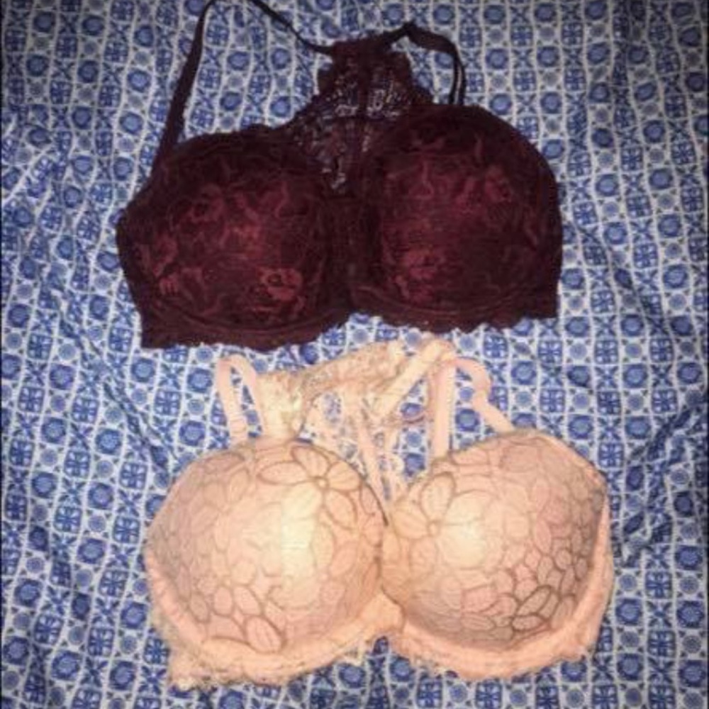 Pink pushup 34DD bras